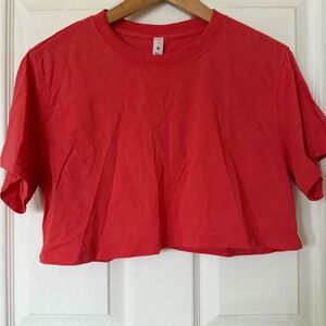 Lululemon All Yours Cropped T-Shirt in warm coral (3 colours available)